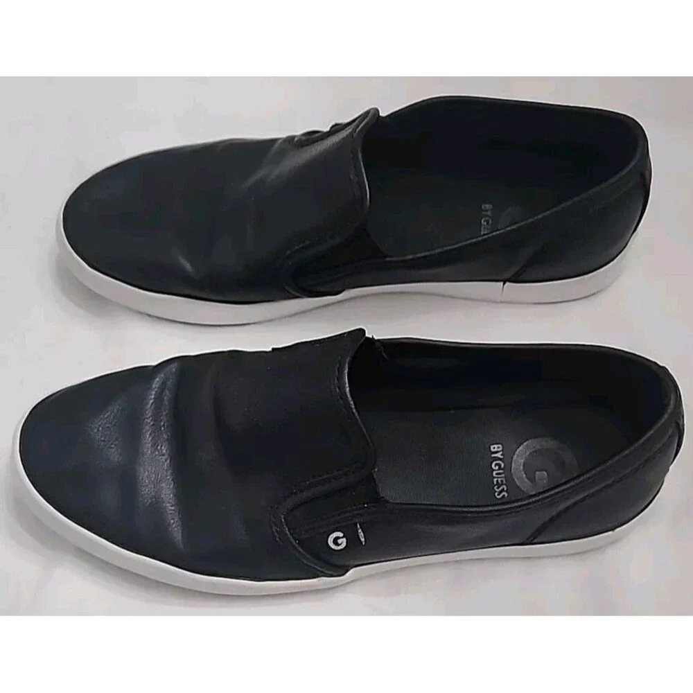 G BY GUESS GGMALDEN6 Textile Upper LEATHER SOLE Slip on Sneakers Shoes Size 8.5